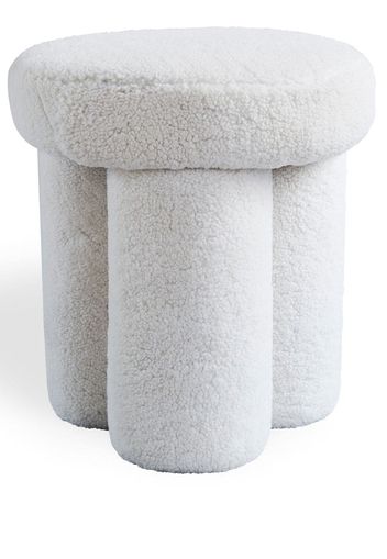 101 Copenhagen shearling Big Foot stool - Bianco