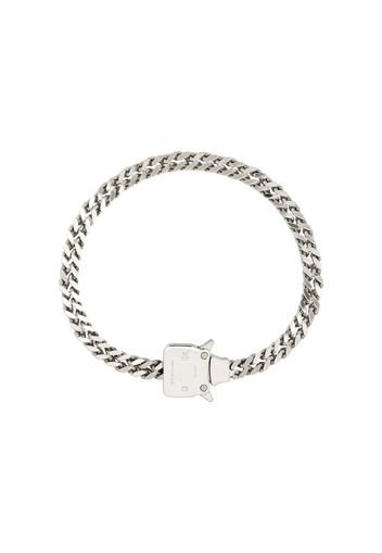 Silver tone Cubix chain necklace