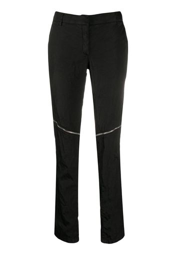 front zipped skinny trousers