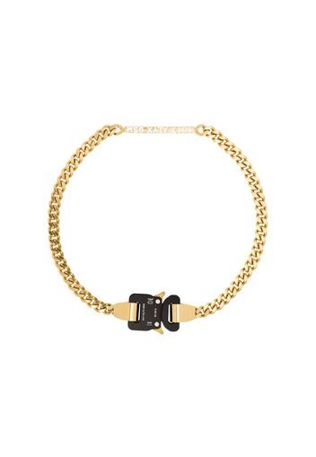 gold tone Buckle chain necklace
