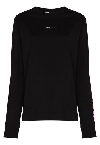 1017 ALYX 9SM Techno crew-neck sweatshirt - Nero