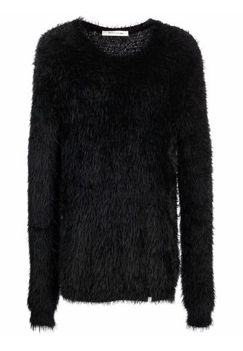 1017 ALYX 9SM faux-fur round-neck jumper - Nero