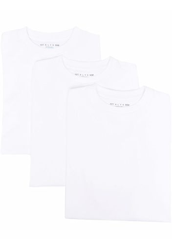 1017 ALYX 9SM round-neck T-shirt pack of 3 - Bianco