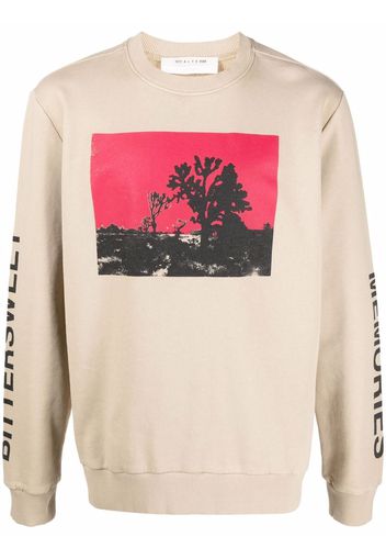 1017 ALYX 9SM Joshua graphic-print sweatshirt - Toni neutri