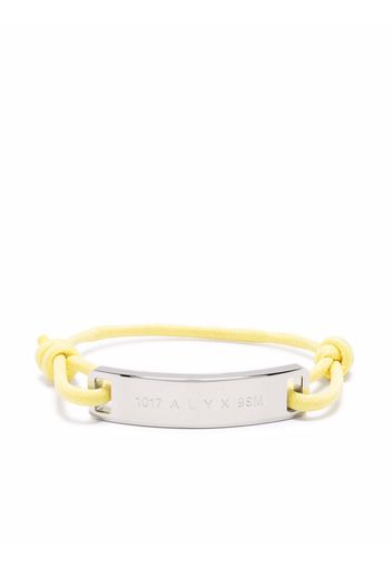 1017 ALYX 9SM logo plaque rope bracelet - Giallo