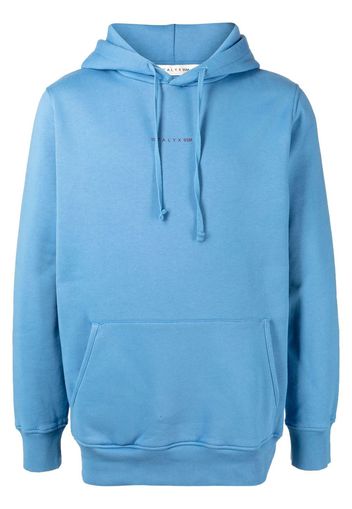 1017 ALYX 9SM logo-print drawstring hoodie - Blu