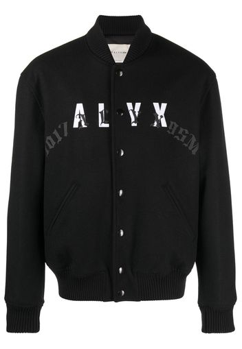 1017 ALYX 9SM leather-logo bomber jacket - Nero