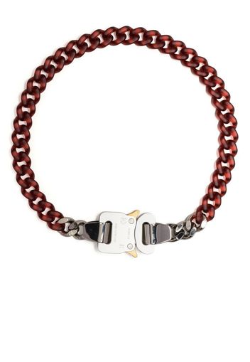 1017 ALYX 9SM transparent chain-link buckle necklace - Rosso