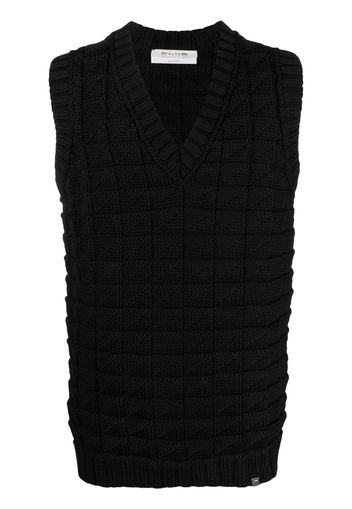 1017 ALYX 9SM cable knit sweater vest - Nero