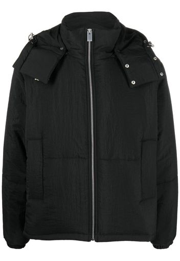 1017 ALYX 9SM Rollercoaster-buckle hooded jacket - Nero