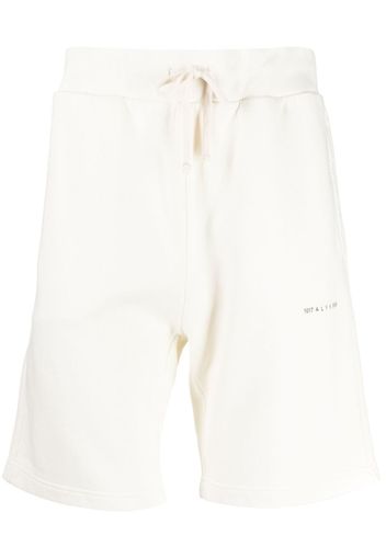 1017 ALYX 9SM logo-print track shorts - Bianco