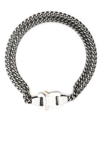 1017 ALYX 9SM Buckle double-chain necklace - Argento