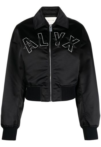 1017 ALYX 9SM embroidered logo bomber jacket - Nero