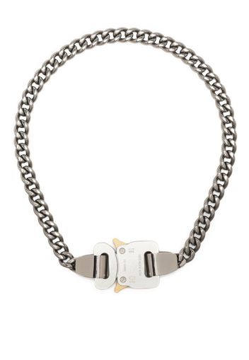 1017 ALYX 9SM Rollercoaster-buckle detail necklace - Argento