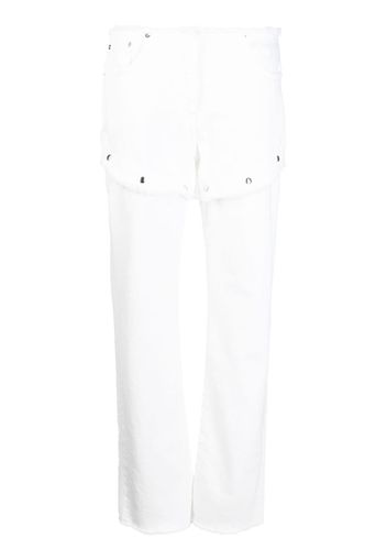 1017 ALYX 9SM short-overlay straight-leg trousers - Bianco