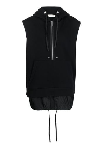 1017 ALYX 9SM half-zip fastening sleeveless hoodie - Nero