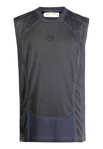 1017 ALYX 9SM logo-embroidered panelled vest - Grigio