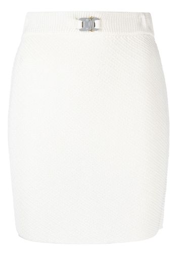 1017 ALYX 9SM buckle-detail knit miniskirt - Bianco