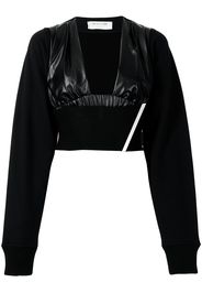 1017 ALYX 9SM cropped sweatshirt-sleeve top - Nero