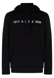 1017 ALYX 9SM logo-print drawstring hoodie - Nero