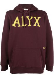 1017 ALYX 9SM logo-print long-sleeved hoodie - Rosso