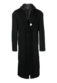 1017 ALYX 9SM bouclé layered single-breasted coat - Nero