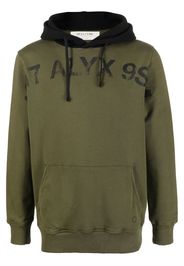 1017 ALYX 9SM logo-print cotton hoodie - Verde