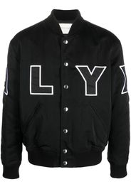 1017 ALYX 9SM logo-patch bomber jacket - Nero