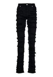 1017 ALYX 9SM distressed frayed skinny jeans - Nero