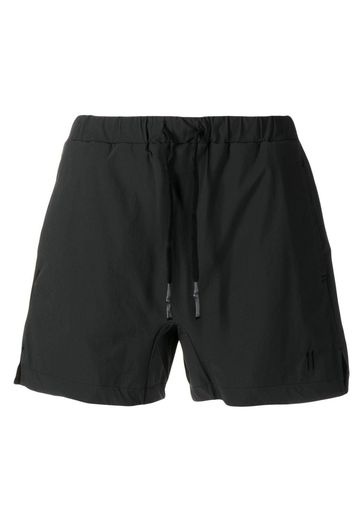 11 By Boris Bidjan Saberi embroidered-logo detail shorts - Nero