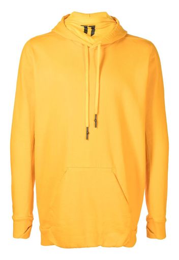 11 By Boris Bidjan Saberi logo print slim cotton hoodie - Giallo