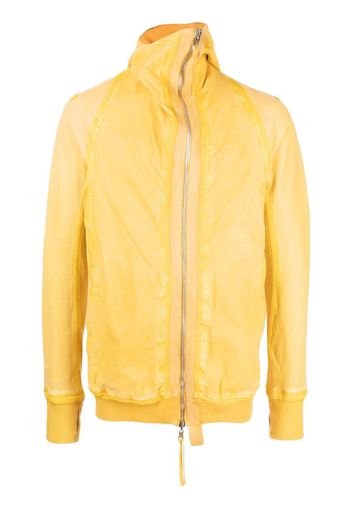 11 By Boris Bidjan Saberi off-centre zip-fastening hoodie - Giallo