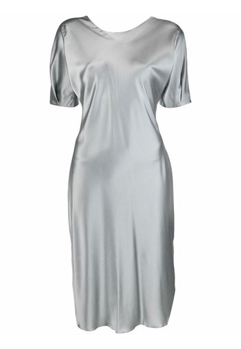 12 STOREEZ satin-finish dress - Blu