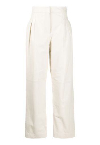 high-waisted trousers