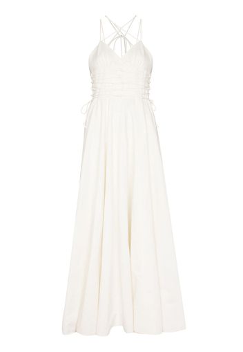 16Arlington Katsina V-neck pleated dress - Bianco