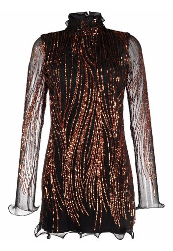 16Arlington sequin.embellished mini dress - Nero