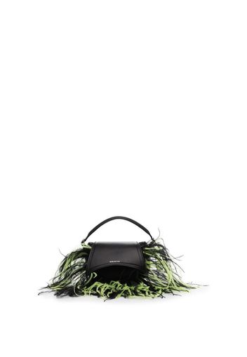 16Arlington Sid feather-trim mini bag - Nero