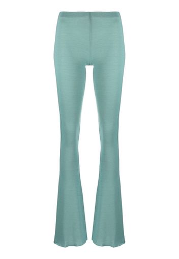 16Arlington Koro flared high-waist trousers - Verde