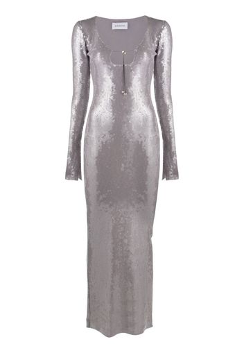 16Arlington sequin-embellished long-sleeve dress - Viola