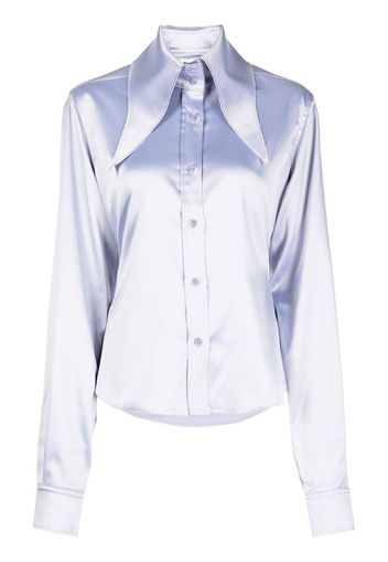 16Arlington Ione oversize-collar shirt - Viola