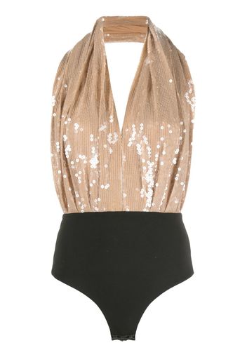 16Arlington Vesper sequin-embellished bodysuit - Toni neutri