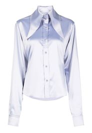 16Arlington Ione oversize-collar shirt - Viola