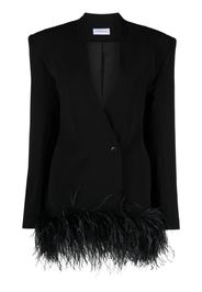 16Arlington Elinor feather-trim blazer - Nero