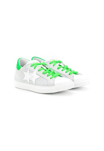 TEEN star patch low-top sneakers