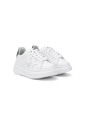 double star patch sneakers