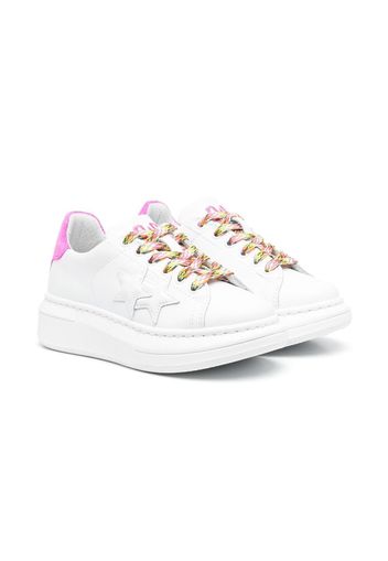 2 Star Kids Sneakers con applicazione - Bianco