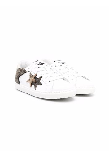 2 Star Kids star-patch flatform sneakers - Nero