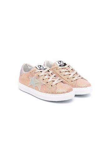 2 Star Kids star patch low-top sneakers - Rosa