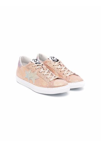 2 Star Kids TEEN star patch sneakers - Oro