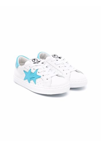 2 Star Kids star patch low-top sneakers - Bianco